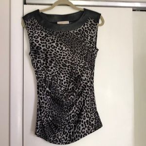 Michael Kors Black and white leopard print
